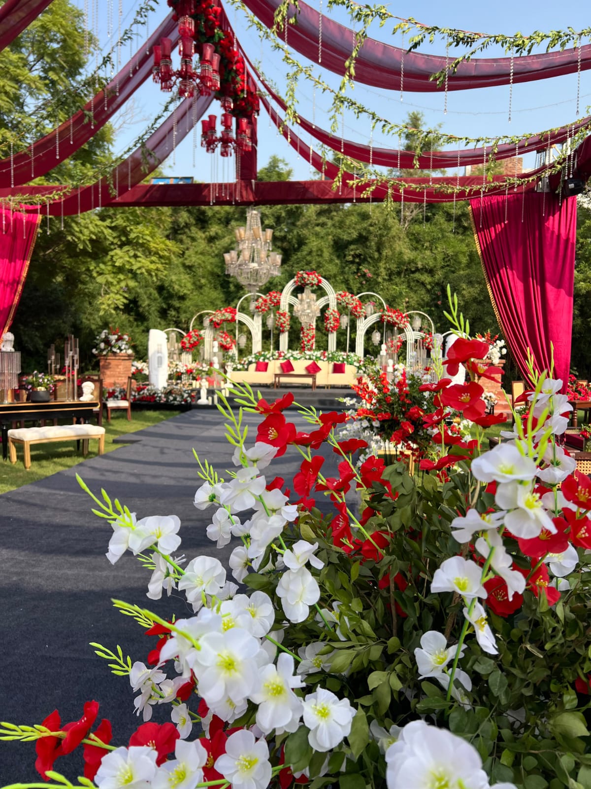 high-resolution wedding setup detail by Alvi Events & Catering in Lahore