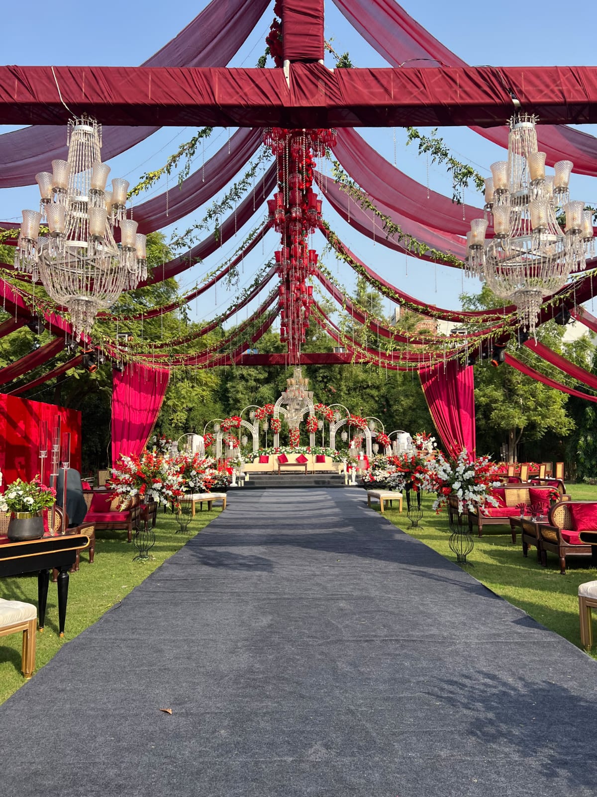 high-resolution stage and seating setup by Alvi Events & Catering in Lahore