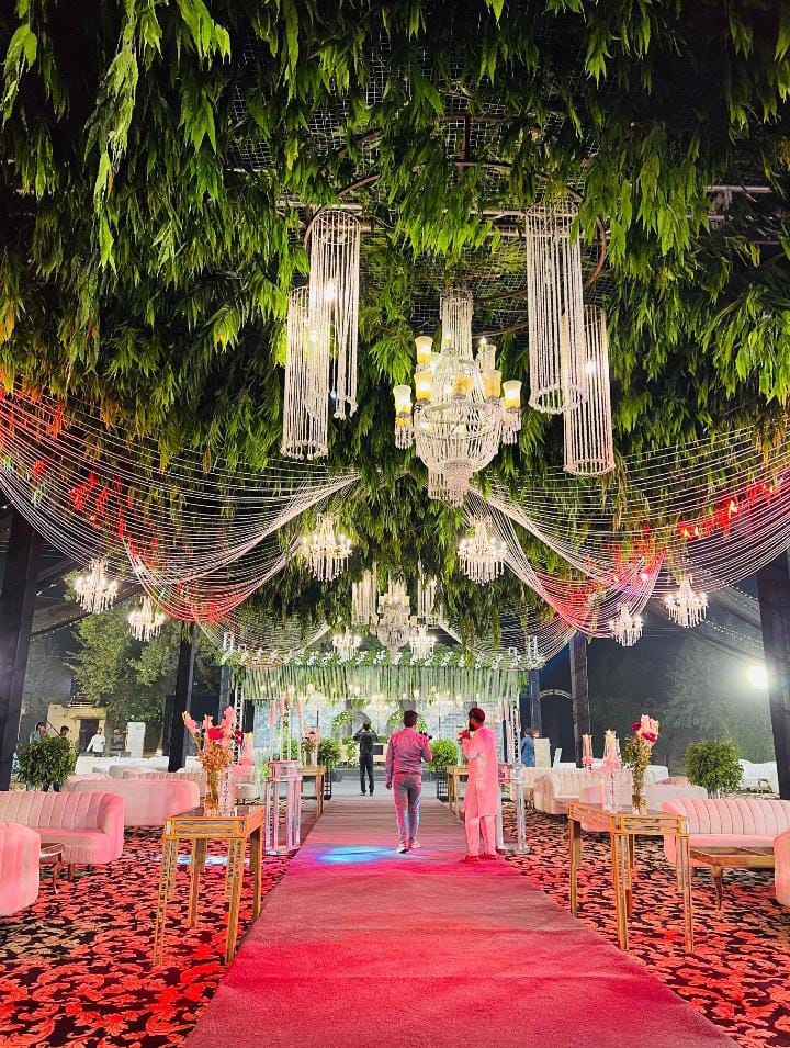 intimate celebration décor with soft lighting and floral accents by Alvi Events & Catering in Lahore (72)