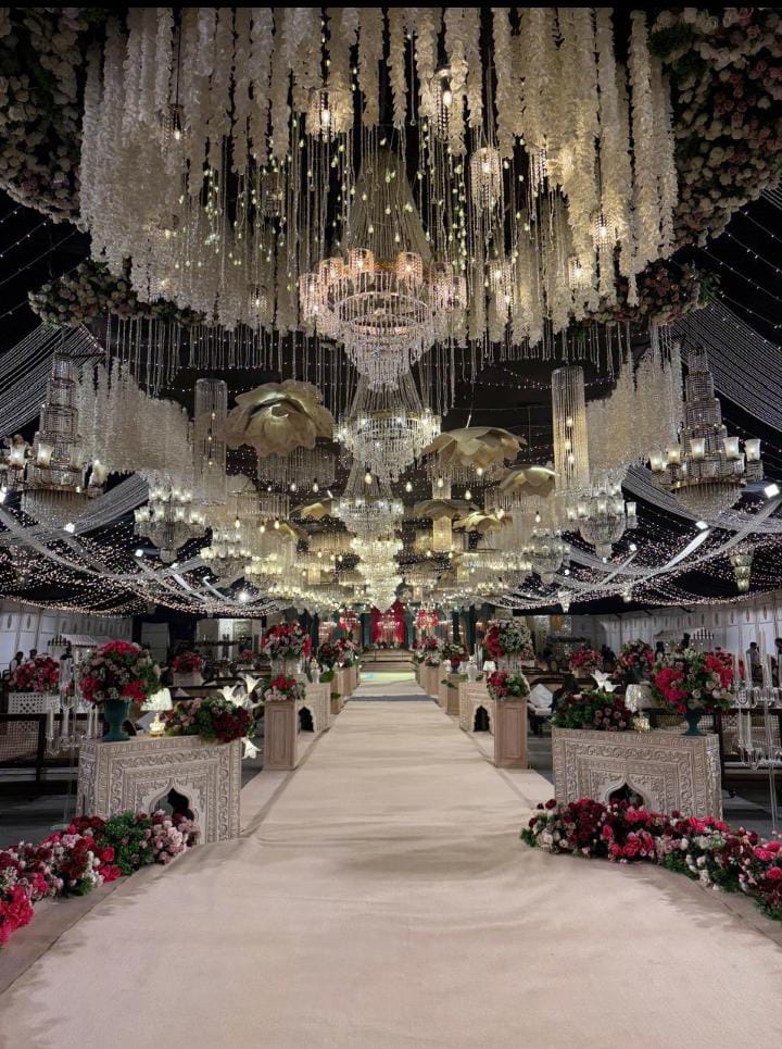 floral entrance arch and guest lounge styling for a private event by Alvi Events & Catering in Lahore (70)
